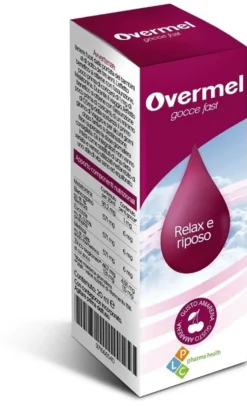 Plc Pharma Health Overmel Gocce Fast - Integratore all'amarena per l'insonnia, gocce Overmel 20 ml