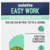 Podovis Solette Easy Work - Solette traspiranti e defaticanti al carbone attivo, misura L, 1 paio