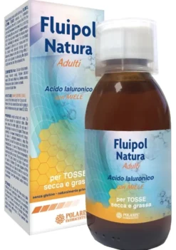 Polaris Farmaceutici Fluipol Natura Adulti - Sciroppo Fluipol Natura lenitivo per la tosse, 150 ml