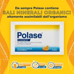 Polase Classico Arancia - Integratore di potassio e magnesio per la stanchezza, 24 bustine