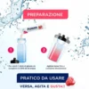 Polase Hydration Integratore Sali Minerali Magnesio Potassio Lampone, 12 Stick