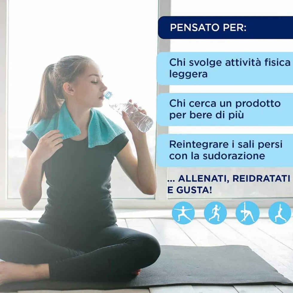 Polase Hydration Integratore Sali Minerali Magnesio Potassio Lampone, 12 Stick