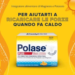 Polase Plus Integratore alimentare di Potassio e Magnesio Senza Zuccheri Gusto Arancia e Mandarino, 36 Bustine