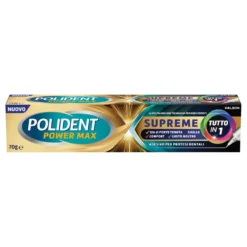 Polident Power Max Supreme - Crema adesiva per protesi dentale per una forte tenuta, 70 g
