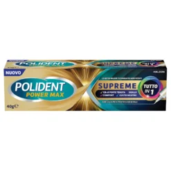 Polident Power Max Supreme - Crema adesiva per la stabilità della protesi dentale, 40 g