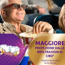 Polident Super Tenuta+Sigillante Sigillante per Protesi Dentale Gusto Neutro,40g