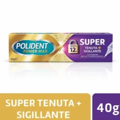 Polident Super Tenuta+Sigillante Sigillante per Protesi Dentale Gusto Neutro,40g