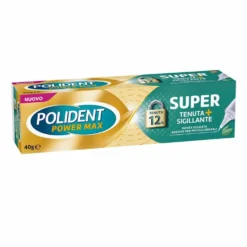 Polident Super Tenuta+Sigillante Sigillante per Protesi Dentale Gusto Menta, 40g