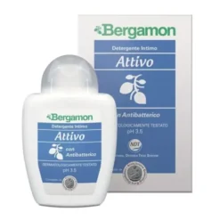 Polifarma Benessere Bergamon - Detergente Intimo Attivo con Antibatterico, 200ml