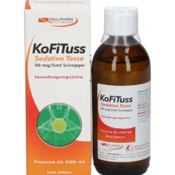 Pool Pharma Kofituss Sedativo Tosse - Sciroppo calmante per la tosse secca, 200 ml