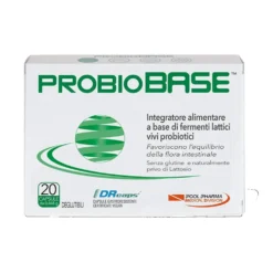 Pool Pharma Probiobase Integratore di Fementi Lattici Vivi, 20 Capsule