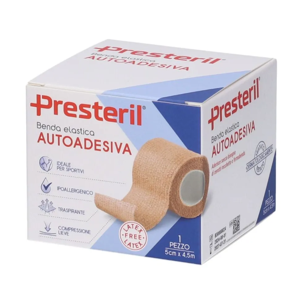 Presteril Benda Elastica Autoadesiva 5cm x 4,5m color Pelle