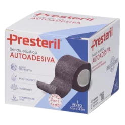 Presteril Benda Elastica Autoadesiva 5cm x 4,5m colore Nero