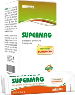 Princeps Supermag integratore stick - Magnesio per la stanchezza e i muscoli, 14 bustine da 2 g