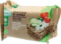 Probios Crackers di avena - Crackers biologici senza glutine, 4 confezioni da 35 g