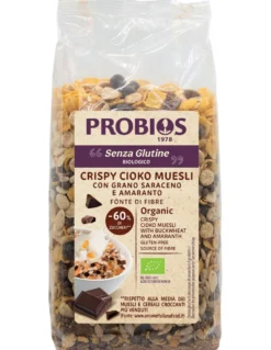 Probios Crispy Cioko muesli e cerali al cioccolato e senza glutine, 300 g