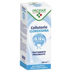 Profar Collutorio alla clorexidina 0,12% - Collutorio antiplacca per uso prolungato, 250 ml