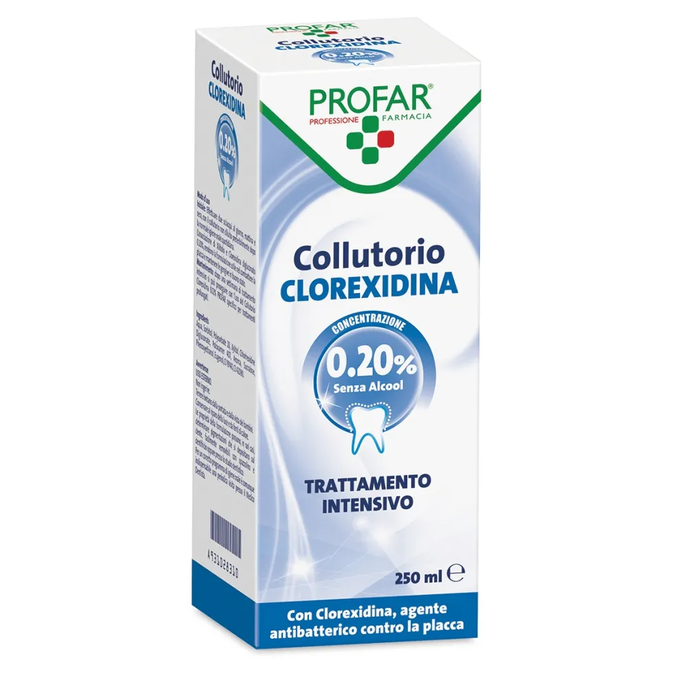 Profar Collutorio Clorexidina 0.20% Trattamento Intensivo, 250ml