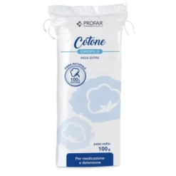 Profar Cotone Idrofilo India Extra - Ovatta di puro cotone per detersione e medicazione, 100 g