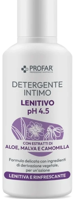 Profar Detergente Intimo Lenitivo - Con aloe, malva e camomilla dal pH delicato, 500 ml