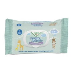 Profar Sempre Asciutto - Salviettine detergenti lenitive per neonati e bambini, 72 salviette