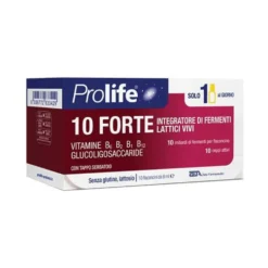 Prolife 10 Forte Integratore di Fermenti Lattici e Vitamine, 10 Flaconcini x 8ml