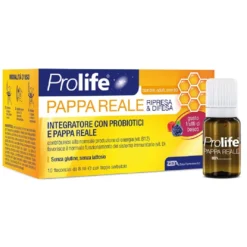 Prolife Pappa Reale - Integratore di probiotici contro la stanchezza, 10 flaconcini da 8 ml