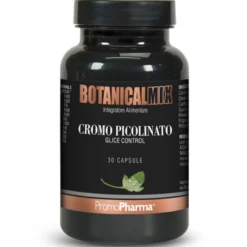Promopharma Botanical Mix Glice Control - Cromo picolinato integratore per la glicemia, 30 capsule