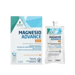 PromoPharma Magnesio Advance 400 - Integratore alimentare per la stanchezza, 20 bustine da 30 ml