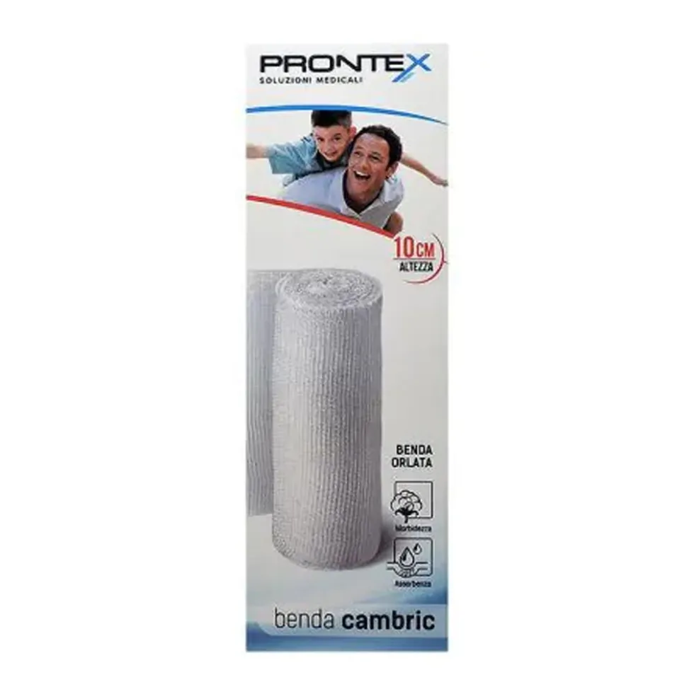Prontex Benda Cambric in Cotone 10cm, 1 benda