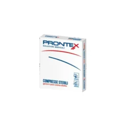 Prontex Compresse sterili - Garze di cotone per la medicazione di ferite, 12 pezzi da 18x40 cm