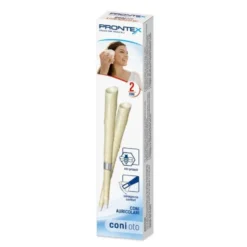 Prontex Coni Otologici - Coni con propoli per la pulizia del condotto auricolare, 2 pezzi