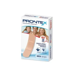 Prontex Skin Strips - Cerotti sterili traspiranti per la protezione delle ferite, 20 pezzi medi