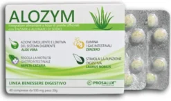 Prosalux Alozym 40 compresse - Integratore alimentare per la digestione e il meteorismo, 20 g