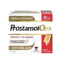 Prostamol Oro Integratore alimentare per la prostata e le vie urinarie, 20 stick orosolubili