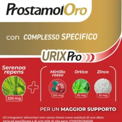 Prostamol Oro Integratore alimentare per la prostata e le vie urinarie, 20 stick orosolubili