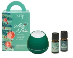 Purae Kit Aria di Festa - Diffusore e olio essenziale per purificare l'aria, 1 diffusore e 5 ml