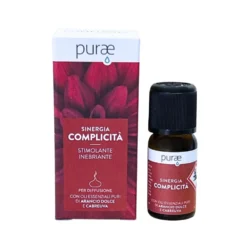 Purae Sinergia Complicità - Olio essenziale per un'azione stimolante e inebriante, flacone da 10 ml