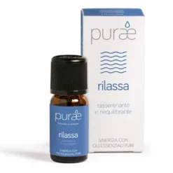 Purae Sinergia Oli Essenziali Rilassa - Olio essenziale per il relax e l'equilibrio, 10 ml