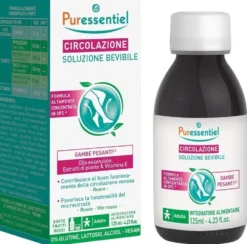 Puressentiel Circolazione Integratore per il microcircolo e la circolazione venosa, 125 ml