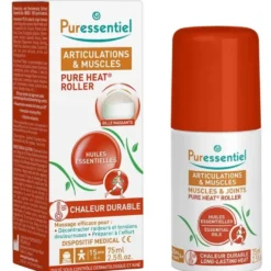 Puressentiel Roller riscaldante Heat - Trattamento riscaldante muscoli e articolazioni, 75 ml