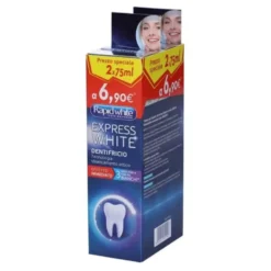 Rapid White Express White Dentifricio Sbiancante, 2 x 75ml