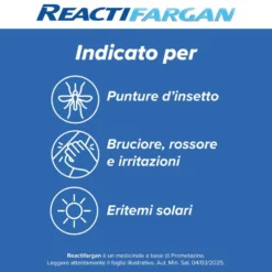 Reactifargan Crema Per Punture d'Insetti, 20g