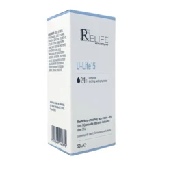 Relife U-Life - 5 Crema Viso Idratante Levigante Urea 5%, 50ml