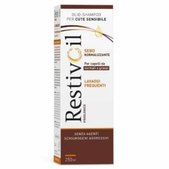 RestivOil Fisiologico Sebonormalizzante - Olio-shampoo per i capelli normali e grassi, 250 ml