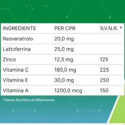 Resvis Forte XR Integratore Sistema Immunitario, 12 compresse eff