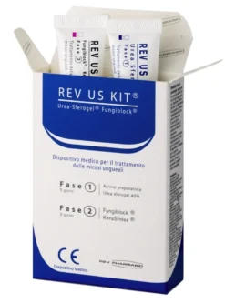 Rev Pharmabio Rev Us Kit smalto - Un kit bifasico per le micosi delle unghie, 2 tubetti da 15 ml