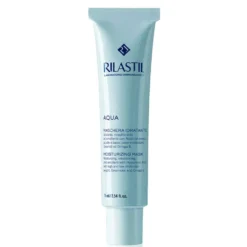 Rilastil Aqua Maschera Idratante - Trattamento viso per l'idratazione intensiva della pelle, 75 ml