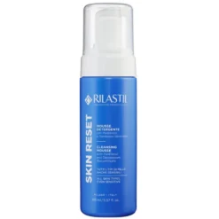 Rilastil Skin Reset - Mousse detergente lenitiva per il viso e la pelle sensibile, 165 ml