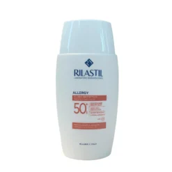 Rilastil Sun System Allergy SPF 50+ - Fluido solare viso per la pelle intollerante, 50 ml